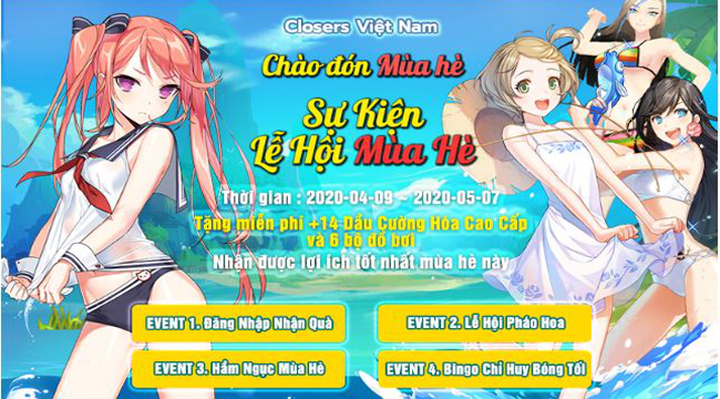 Closers Online mang đến hàng loạt event, tặng giftcode khủng trong tháng 4 cho người chơi