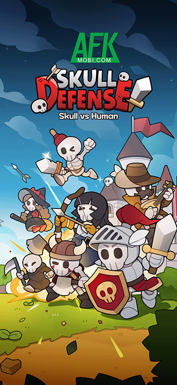 Dẫn dắt quân đoàn khô lâu chống lại kẻ thù nhân loại với game Skull Defense: Skeleton Battle
