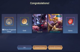 Liên Quân Mobile: Game thủ nhận FREE Nakroth ADC nhờ... sự cố kỹ thuật của hệ iOS