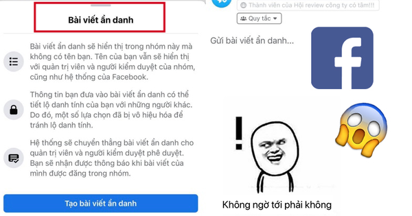 Facebook vừa cập nhật tính năng đăng bài ẩn danh, dành cho các bạn có trải nghiệm cực kì khó nói mà vẫn tha thiết được sẻ chia