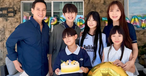 Gia đình Lý Hải - Minh Hà ăn mừng sinh nhật 9 tuổi của cậu út Mio, nhưng anh cả Rio mới là nhân vật 