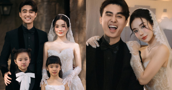 Đạt G và Cindy Lư tung trọn ảnh cưới trước giờ G: Dâu rể đẹp đôi nhưng thái độ 2 "thế lực nhí" mới hot!