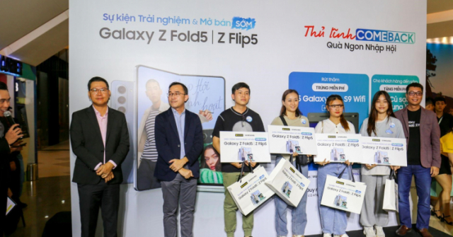 Samsung Galaxy Z Fold5/Z Flip5 chính thức hạ cánh tại Việt Nam, tín đồ công nghệ hào hứng nhận siêu phẩm