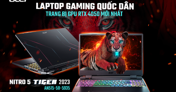 Laptop Gaming quốc dân Acer Nitro 5 Tiger 2023: Trang bị card RTX 4050 mới nhất