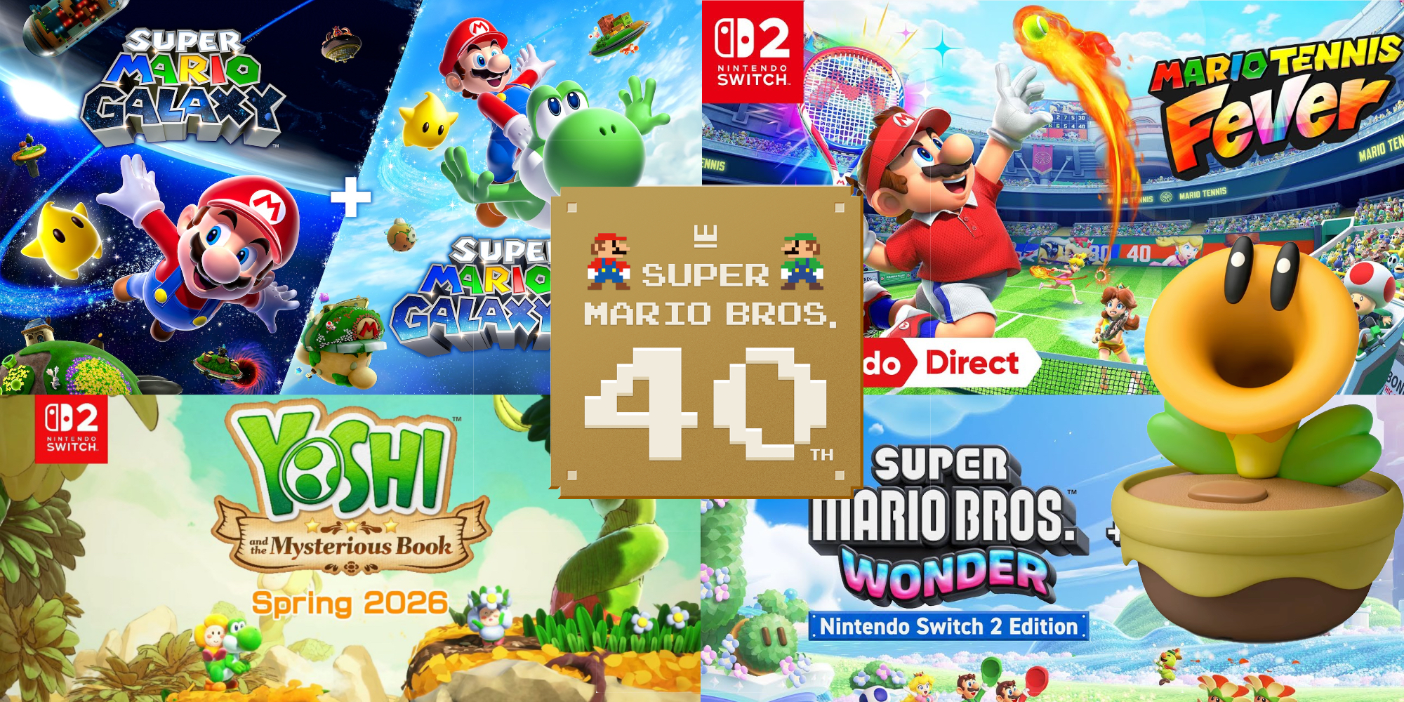 Anh em nhà Mario kỷ niệm 40 năm hoành tráng cùng hàng loạt tựa game và phim chiếu rạp mới