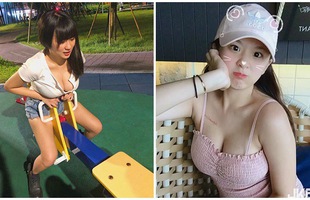 Ngồi bập bênh khoe ngực nửa kín nửa hở, cô nàng nữ sinh hóa hot girl chỉ sau một đêm