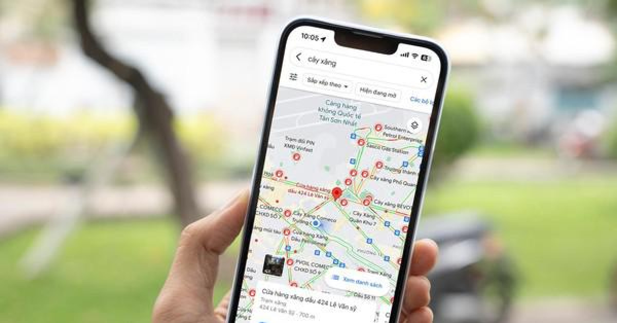 Cách tìm cây xăng gần nhất bằng Google Maps