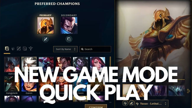 LMHT: Riot giải thích chi tiết chế độ Quick Play – hàng chờ mới thay thế Chọn Ẩn