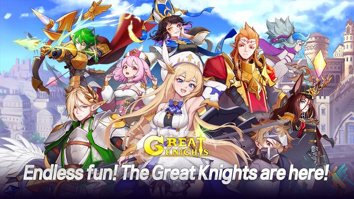 GreatKnights game nhập vai nhàn rỗi sắp ra mắt trên Mobile