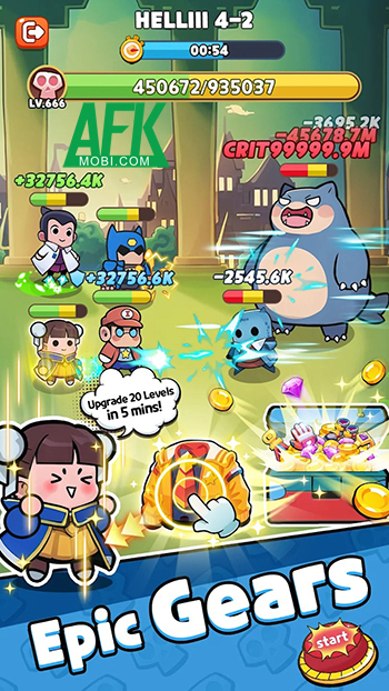 Smash Heroes GO! game nhàn rỗi kết hợp mở rương mang chủ đề đa vũ trụ độc đáo