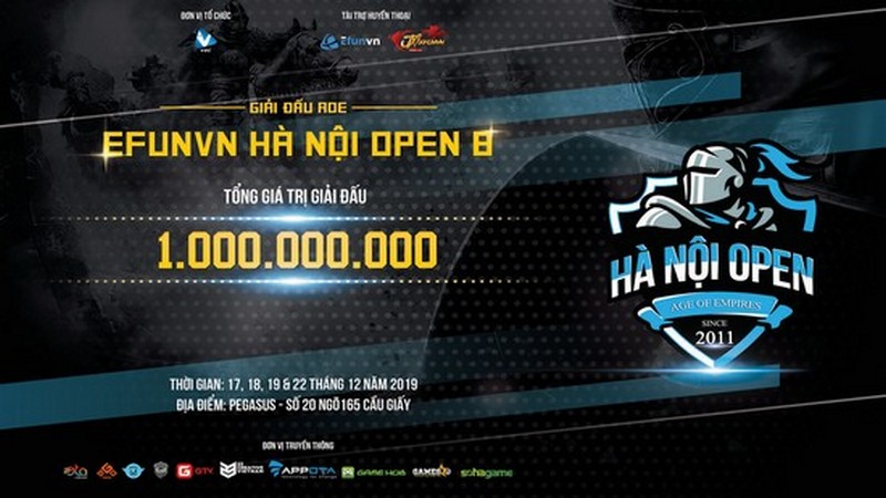 Bốc thăm chia bảng giải đấu AoE EFUNVN Hà Nội Open 8 Championship 2019