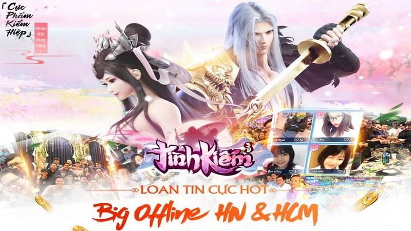 Funtap công bố Big Offline hai miền Nam Bắc ngay trong tháng 1 dành cho game thủ Tình Kiếm 3D