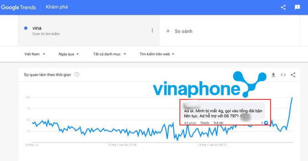 VinaPhone vừa gặp sự cố không truy cập được mạng di động (Cập nhật: sự cố đã được khắc phục)