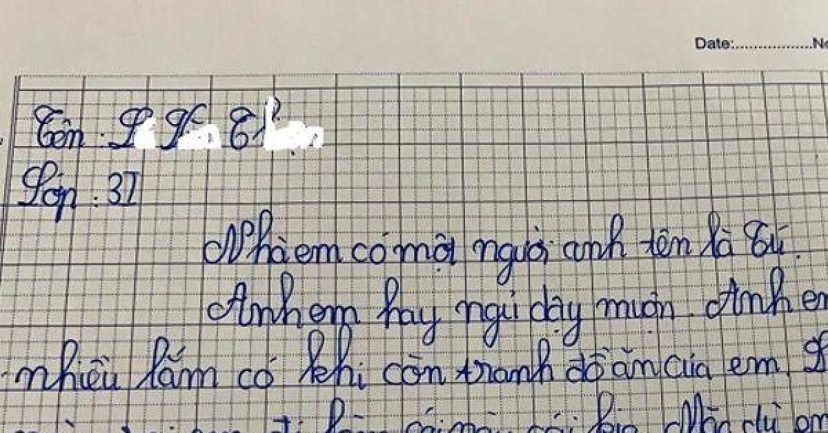 Học sinh tiểu học bóc phốt loạt tật xấu của anh trai, câu cuối bẻ lái ngoạn mục