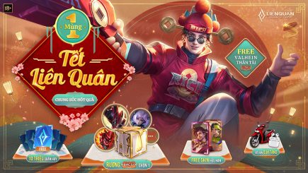 TẾT LIÊN QUÂN BÙNG NỔ VỚI HÀNG LOẠT QUÀ KHỦNG DÀNH GAME THỦ – TẶNG SKIN HỮU HẠN CÙNG 10 TRIỆU QUÂN HUY MIỄN PHÍ