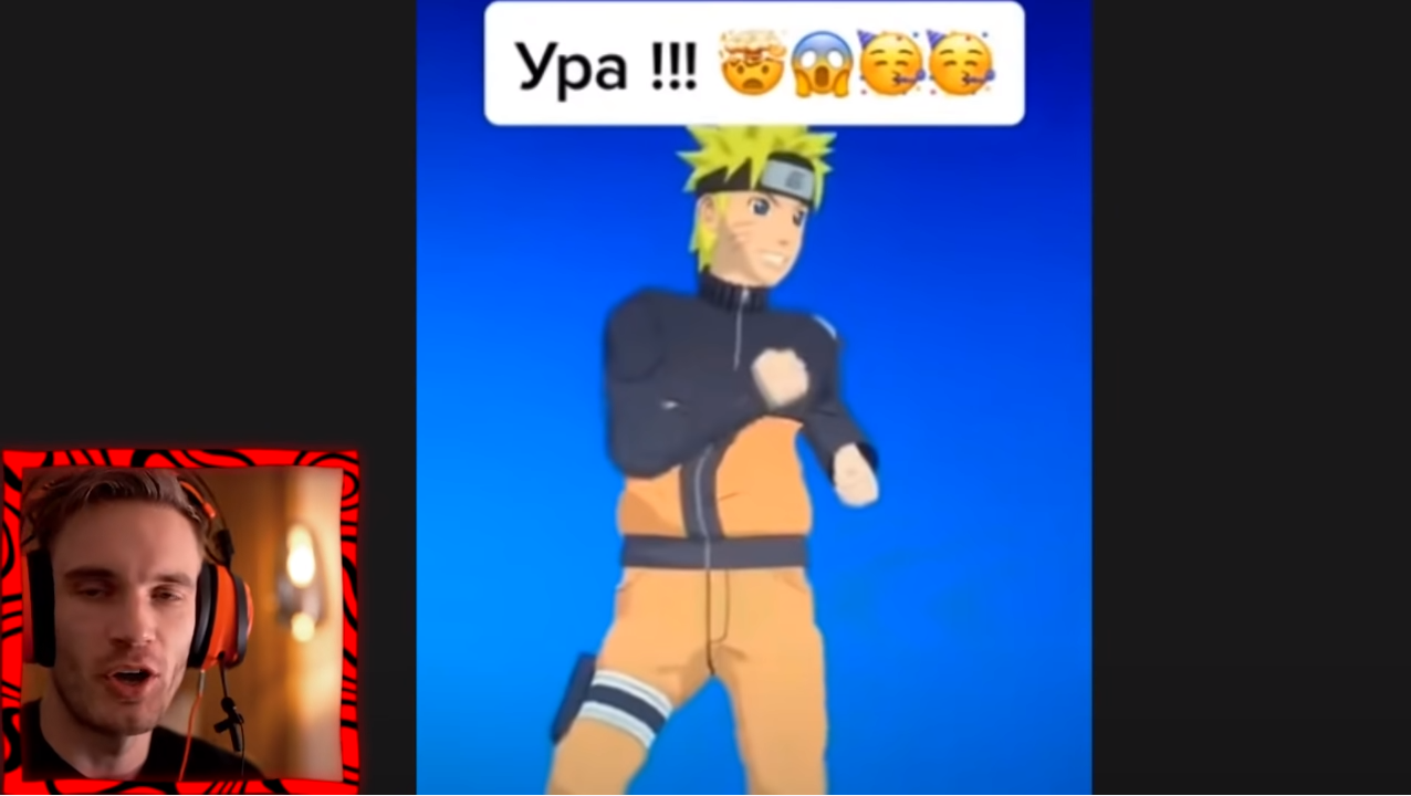 PewDiePie cho rằng việc Fortnite collab Naruto là 'một tội ác'