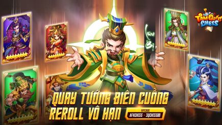 Tam Quốc Chess tặng 4 tướng 5 sao, Vé quay vô hạn, Free Hoa Đà, 3000 KNB