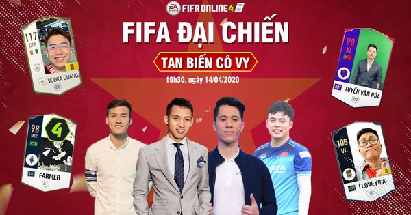 Đình Trọng, Hùng Dũng cùng các streamer FIFA Online 4 tham gia đấu giải gây quỹ chống dịch Covid-19