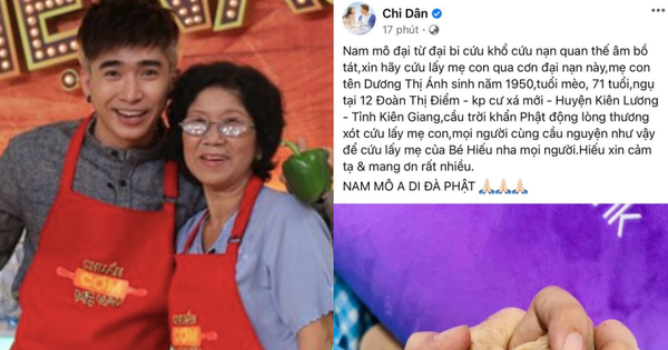 Chi Dân lo lắng cầu xin sức khoẻ cho mẹ ruột, hình ảnh nắm tay mẹ trong khó khăn khiến nhiều người xúc động