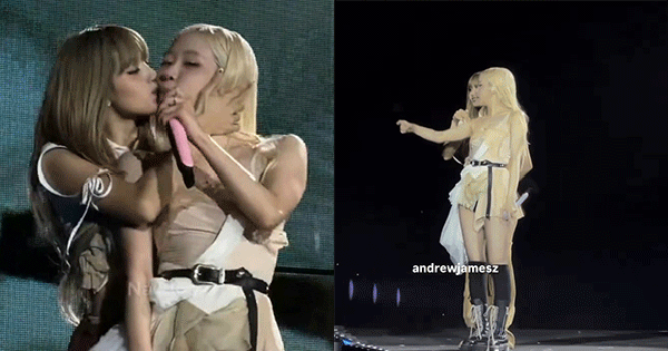 BLACKPINK sang Mỹ bạo hẳn: Rosé - Lisa trao nụ hôn tình tứ, người xem ngượng chín mặt!