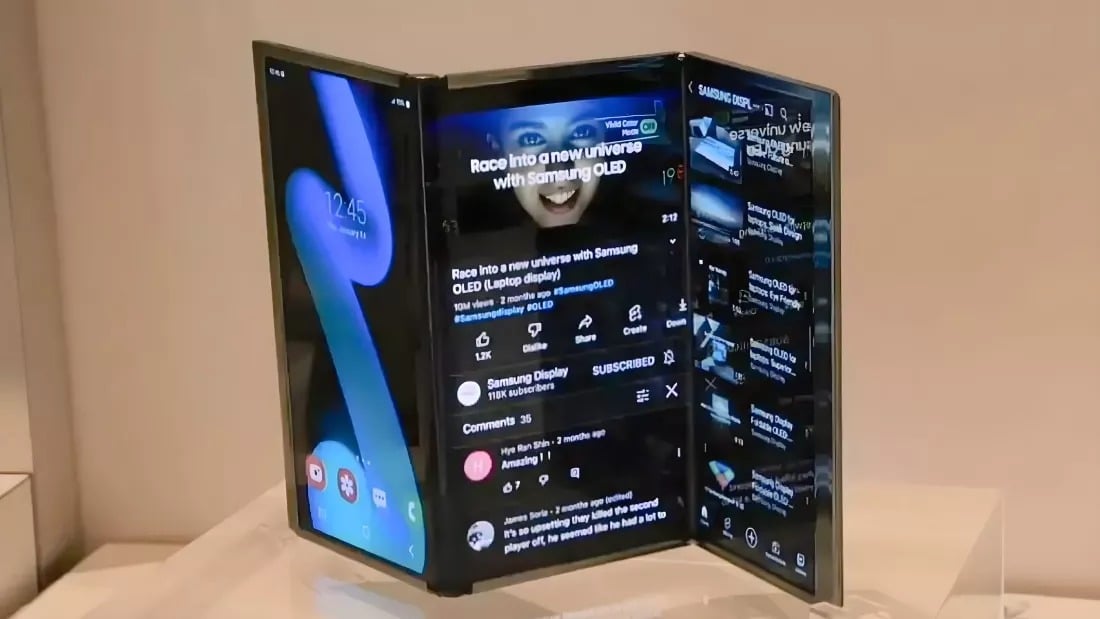 Samsung xác nhận sẽ ra mắt điện thoại gập ba vào cuối năm nay
