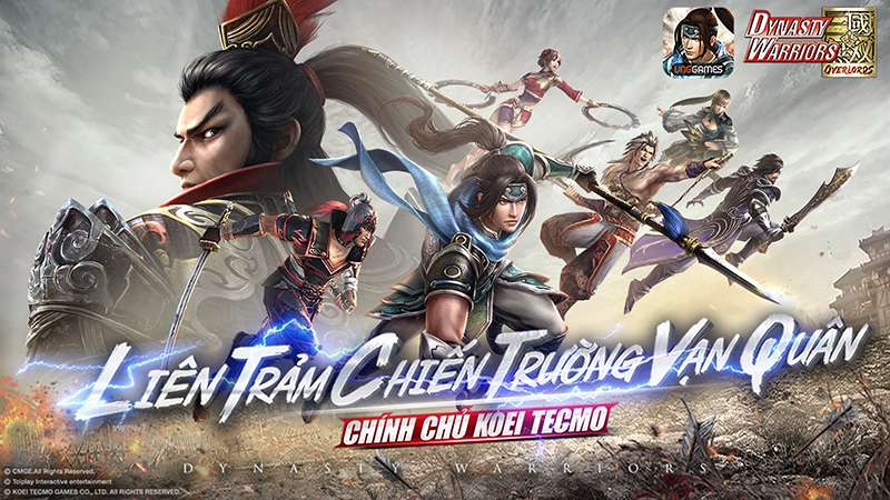 Game4V tặng giftcode Dynasty Warriors Overlords VNG mừng game ra mắt 12/08