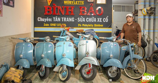 20 năm mày mò tự phục chế Vespa, Lambretta cổ của người đàn ông miền Tây