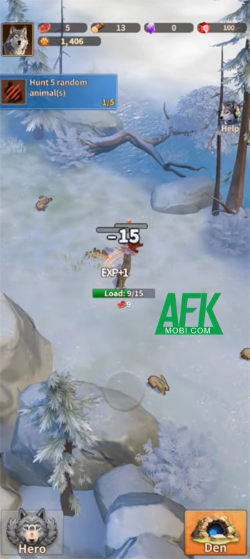 Đi săn để phát triển bầy sói của chính mình trong game Wolf War: Last Survival