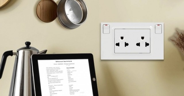 Công tắc và ổ cắm điện làm từ vật liệu chống cháy, kháng nước