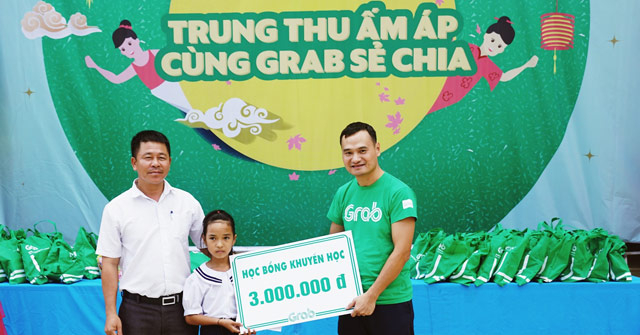  “Trung Thu ấm áp – Cùng Grab sẻ chia” - Mang mùa vui đến những em nhỏ khó khăn