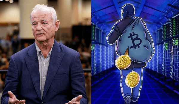 Diễn viên Bill Murray vừa kêu gọi thành công gần 5 tỷ tiền điện tử làm từ thiện thì bị hacker cuỗm luôn