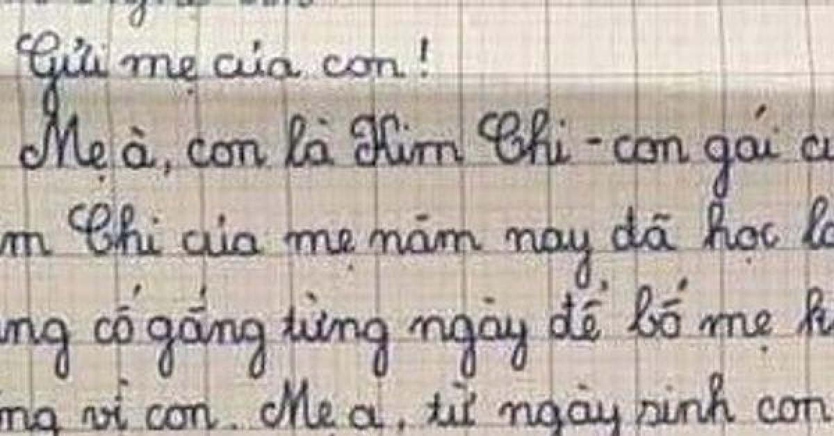 Bức thư của bé gái lớp 5 mong một lần được mẹ đi họp phụ huynh khiến tất cả nghẹn ngào