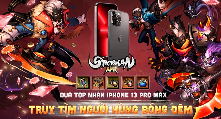 Mừng ra mắt, NPH VPlay gửi tặng độc giả 10.000 giftcode Stickman AFK