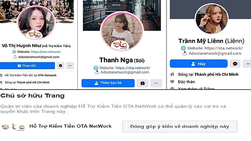 Tiếp tục xuất hiện hàng loạt kẻ gian mạo danh OTA Network – Cẩn thận trước thủ đoạn mới