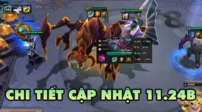 Đấu Trường Chân Lý: Cho’Gath và Đột Biến bị nerf tới tấp trong 11.24b