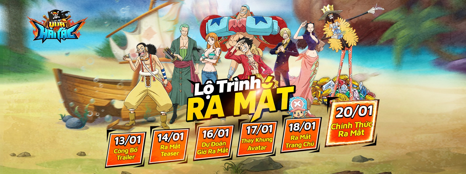 Vua Hải Tặc CMN - Game chiến thuật về One Piece sắp được phát hành tại Việt Nam