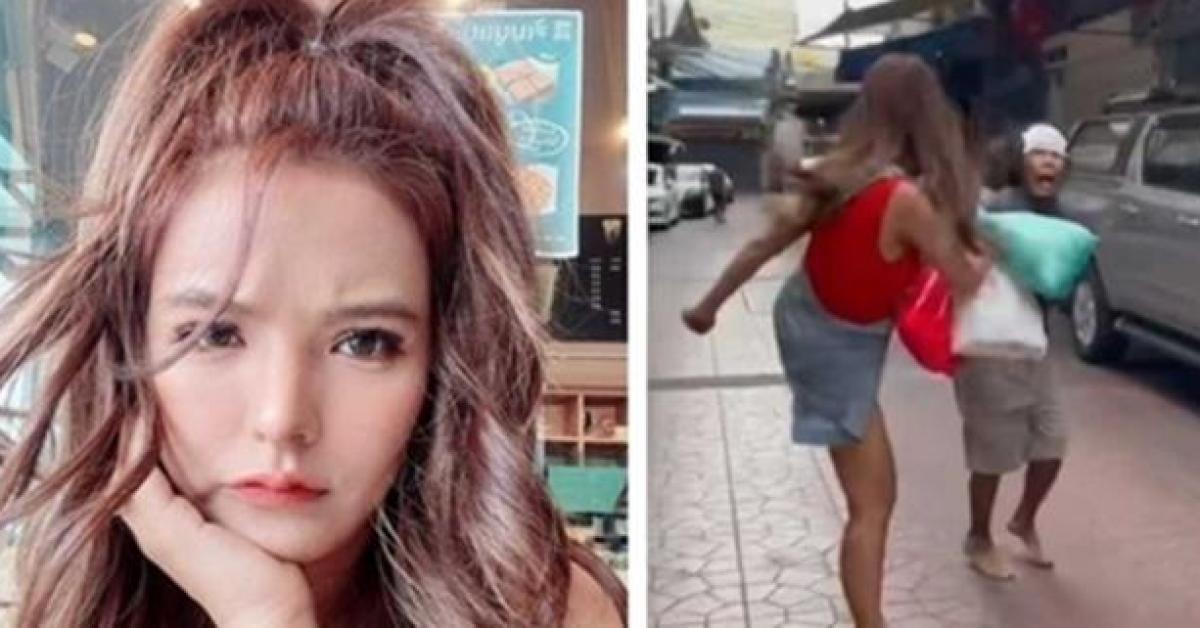 Cô gái tung liên hoàn cước dạy dỗ kẻ quấy rối mình ngay giữa chợ