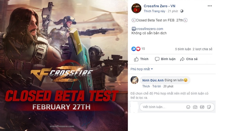 Đột Kích Web (CrossFire Zero) ấn định thời gian Closed Beta