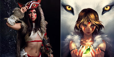 Ngẩn ngơ với cosplay công chúa sói Mononoke đầy hoang dã và uy quyền