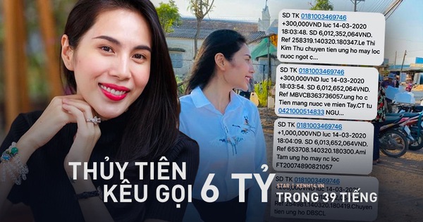 Sau 39 giờ kêu gọi, Thuỷ Tiên thông báo nhận được số tiền khủng hơn 6 tỷ đồng hỗ trợ bà con miền Tây vượt qua hạn mặn