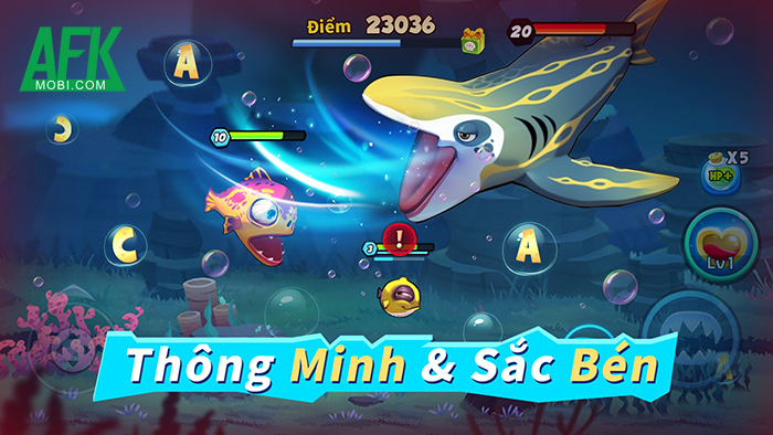 Fish Clash – Cá Lớn Nuốt Cá Bé game casual sinh tồn lấy cảm hứng từ Feeding Frenzy - MOBILE