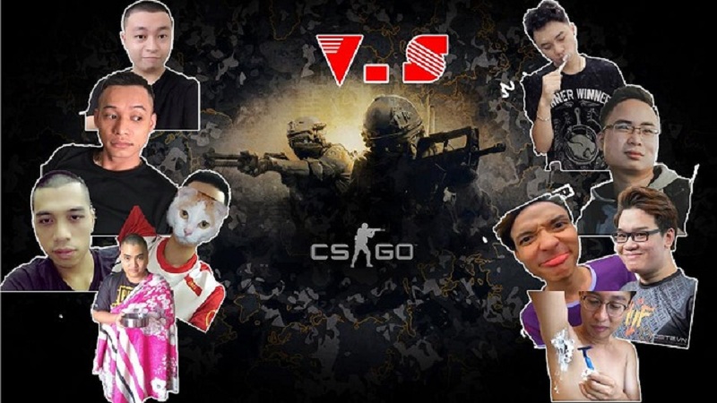 Kèo so găng cạo đầu giữa các streamer PUBG trong CS:GO và cái kết