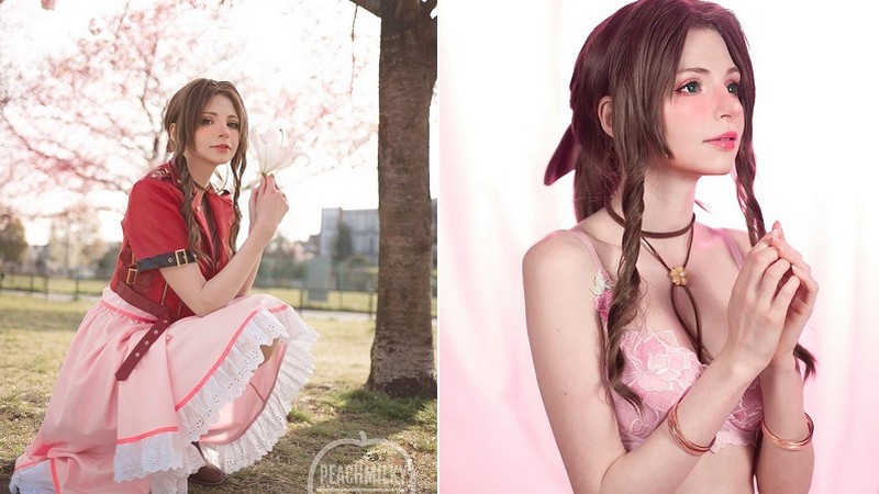 Cosplay Aerith đẹp rụng rời, nữ thần coser khiến 500 anh em hồn siêu phách lạc