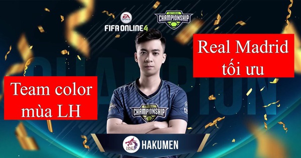 FIFA Online 4: Học Hiếu Hakumen dựng đội hình trong mơ - Team color Real Madrid