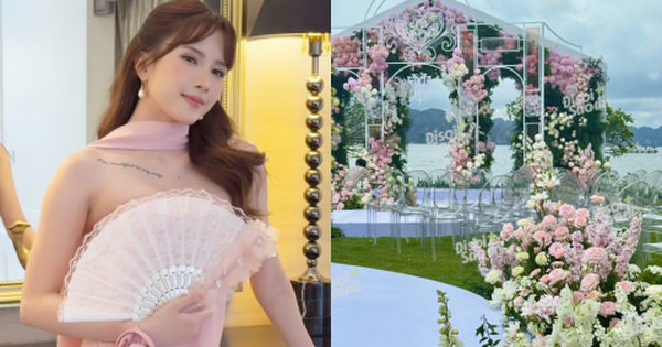 Trực tiếp đám cưới Hồ Quỳnh Hương: Cô dâu lộ diện xinh xắn, Thiều Bảo Trâm làm phù dâu, lễ đường có 1 chi tiết đặc biệt