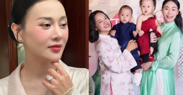 Phương Oanh dọn tiệc thôi nôi hoành tráng cho cặp song sinh, chuẩn dáng "phu nhân cá mập" với bộ trang sức kim cương