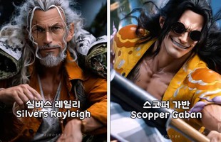 One Piece: AI tái hiện băng hải tặc Roger phong độ chất lừ đến từng chi tiết