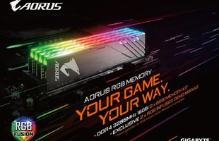 Gigabyte chính thức giới thiệu bộ RAM Aorus RGB đẹp ngất ngây cho game thủ