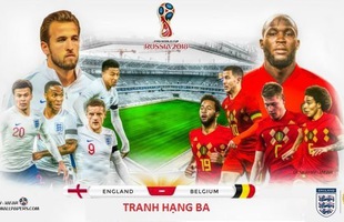 Soi kèo hạng 3 World Cup Anh vs Bỉ: Ai sẽ ngẩng cao đầu đi về nước?