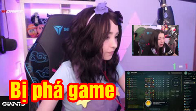 LMHT: Nữ streamer bị phá game, khủng bố tinh thần đến độ bật khóc trên stream